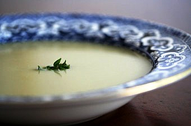 Famous artichoke soup from Duarte's Tavern
