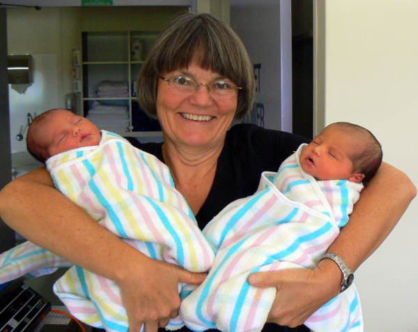 Dr. Starkey delivered twin Australian girls just before the New Year
