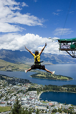 Ledge Swinging in New Zealand