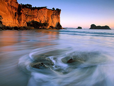 Shiprock Beach, New Zealand